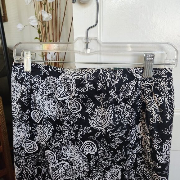 Lauren Ralph Lauren Short Black and White Skirt Sz 8P - Picture 2 of 9